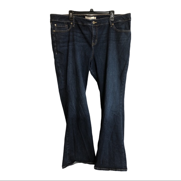 Torrid relaxed boot cut dark wash jeans size 24r